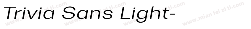 Trivia Sans Light字体转换